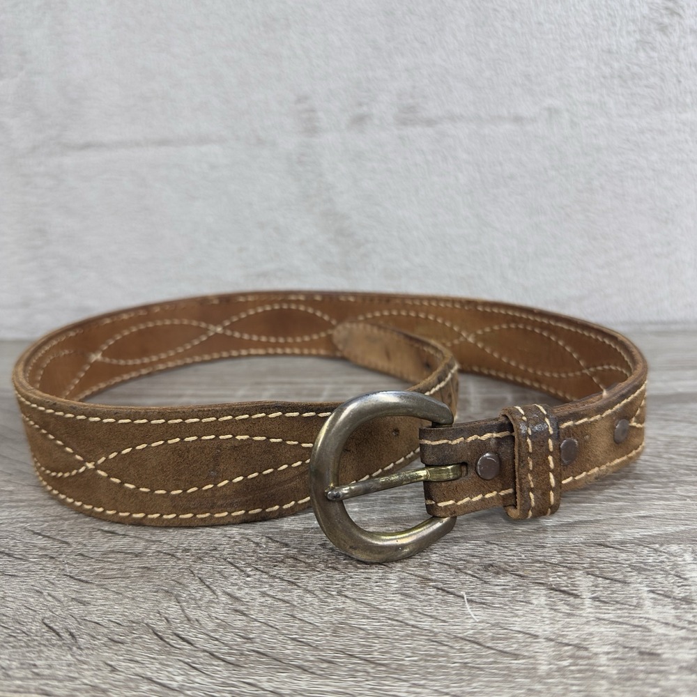 Hereford Brand Brown‎ Leather Western Cowboy Size 30 Genuine Cowhide